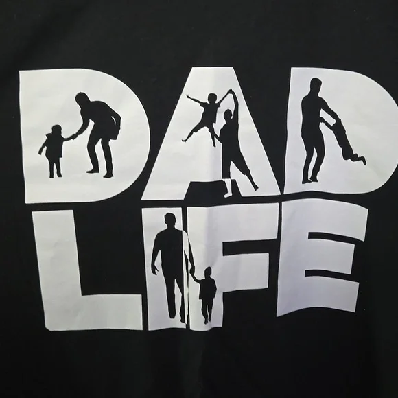 Black 'Dad Life' Graphic T-Shirt - Picture 5 of 7